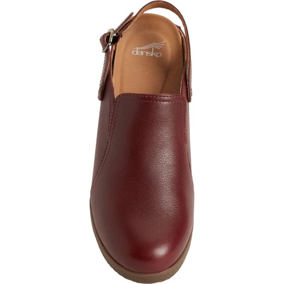 NEW Dansko Sheridan Wedge Clogs - Leather IN brick For Women 825 5s3 - Picture 5 of 8